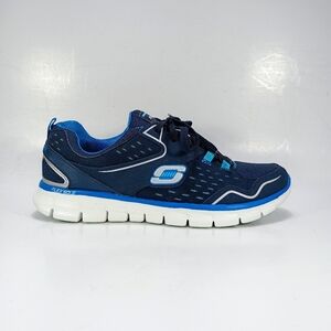 Skechers Sport Synergy A Lister Womens 9 Navy Blue Memory Foam Sneakers